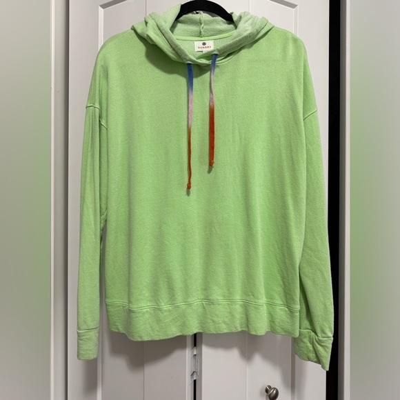 Sundry $110 lime green hoodie sz 2 medium - Picture 1 of 3